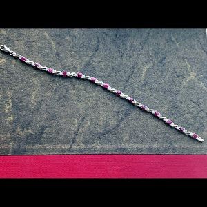 14k Diamond and Ruby bracelet